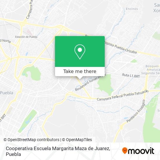 Cooperativa Escuela Margarita Maza de Juarez map