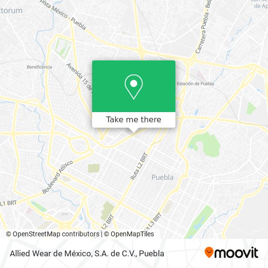 Mapa de Allied Wear de México, S.A. de C.V.