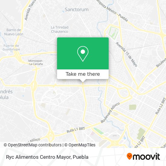 Ryc Alimentos Centro Mayor map