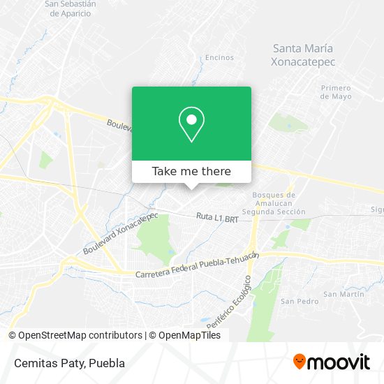 Cemitas Paty map