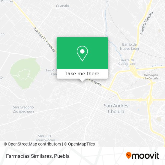 Mapa de Farmacias Similares