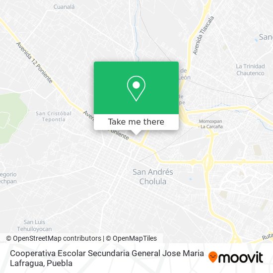 Mapa de Cooperativa Escolar Secundaria General Jose Maria Lafragua