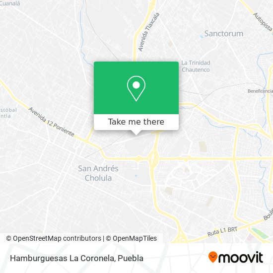 Hamburguesas La Coronela map