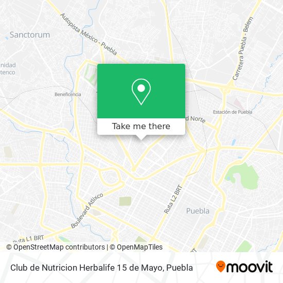 Club de Nutricion Herbalife 15 de Mayo map