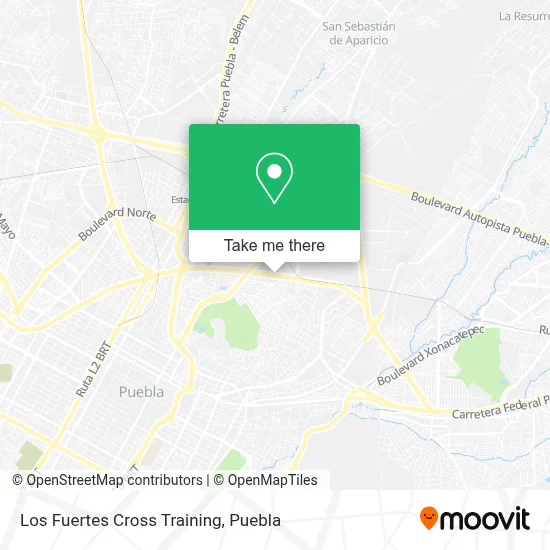 Los Fuertes Cross Training map