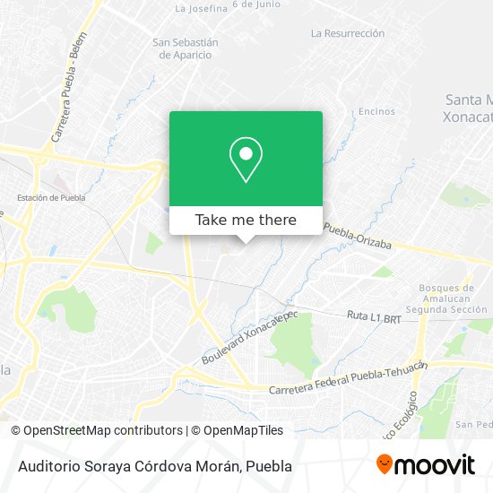 Mapa de Auditorio Soraya Córdova Morán