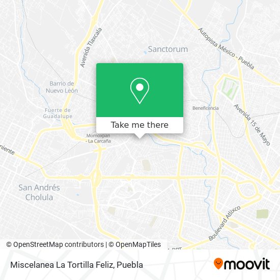 Miscelanea La Tortilla Feliz map