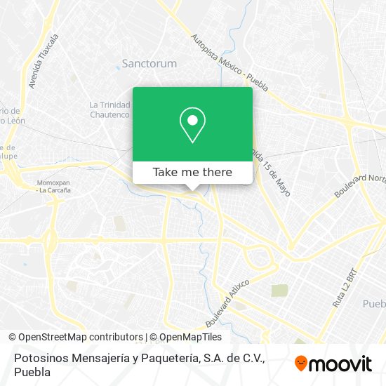 Potosinos Mensajería y Paquetería, S.A. de C.V. map