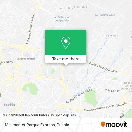 Mapa de Minimarket Parque Express