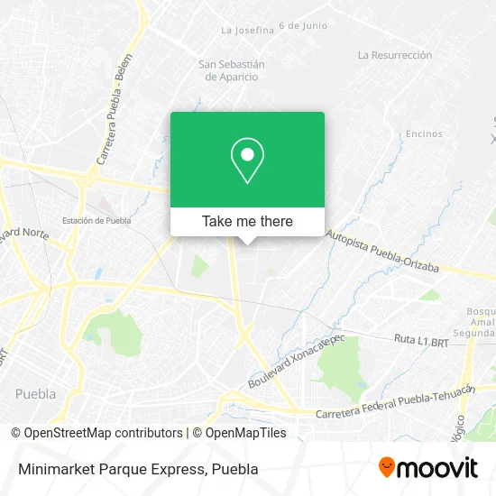 Minimarket Parque Express map