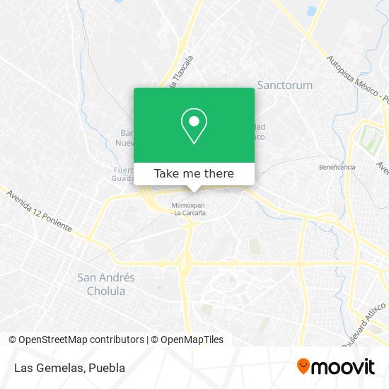 Las Gemelas map