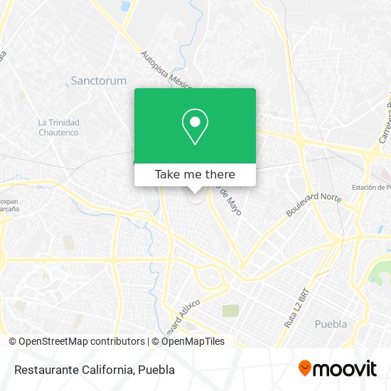 Restaurante California map