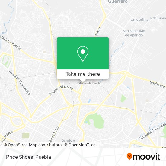 Price Shoes map