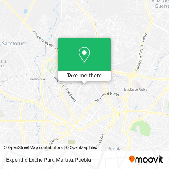 Expendio Leche Pura Martita map