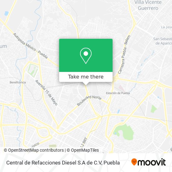 Central de Refacciones Diesel S.A de C.V map