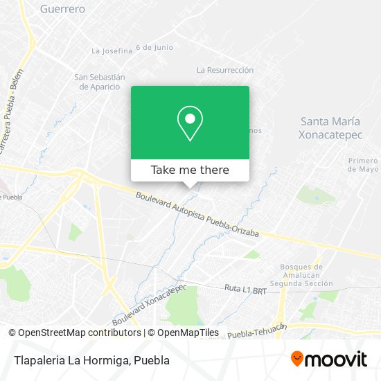 Tlapaleria La Hormiga map