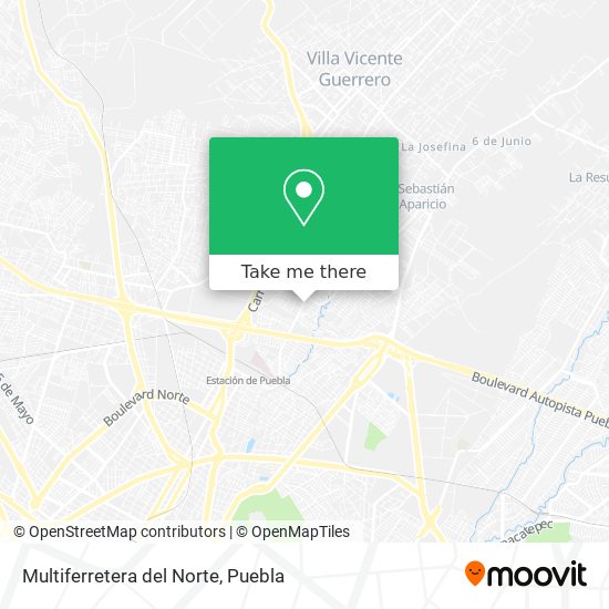 Mapa de Multiferretera del Norte