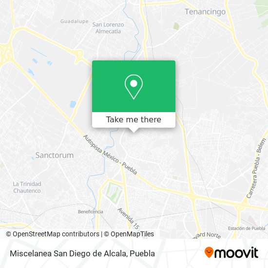 Miscelanea San Diego de Alcala map