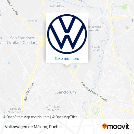 Volkswagen de México map