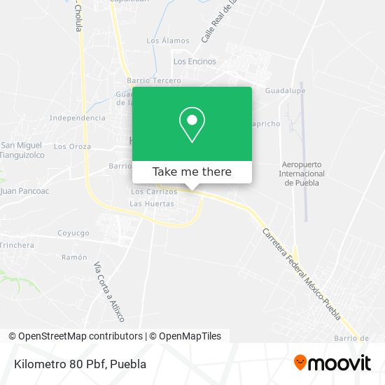 Mapa de Kilometro 80 Pbf