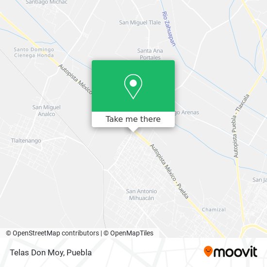 Telas Don Moy map