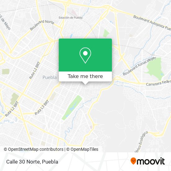 Mapa de Calle 30 Norte