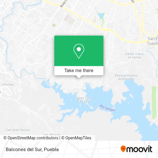 Balcones del Sur map