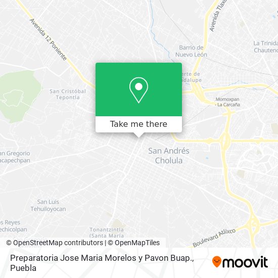 Preparatoria Jose Maria Morelos y Pavon Buap. map