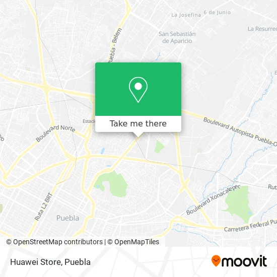 Mapa de Huawei Store