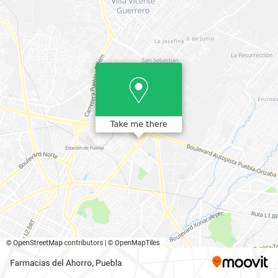 Mapa de Farmacias del Ahorro