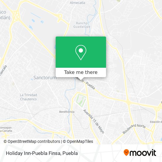 Mapa de Holiday Inn-Puebla Finsa