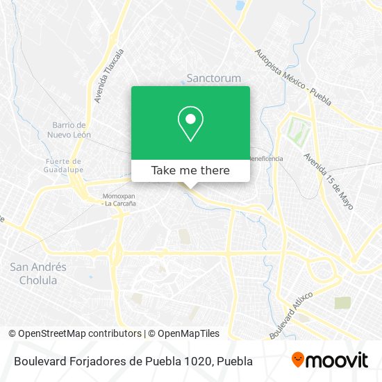 Mapa de Boulevard Forjadores de Puebla 1020