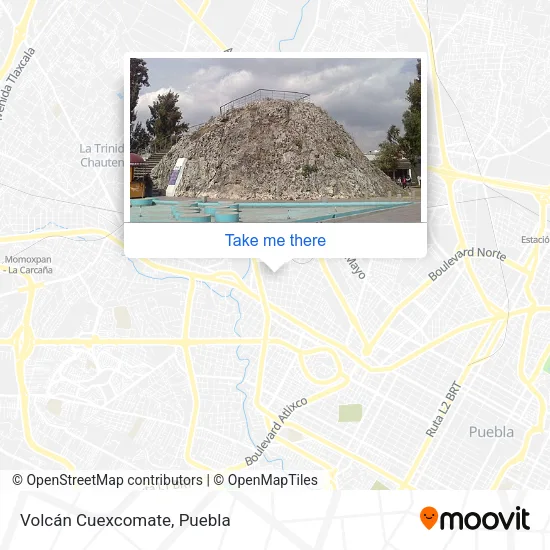 Mapa de Volcán Cuexcomate