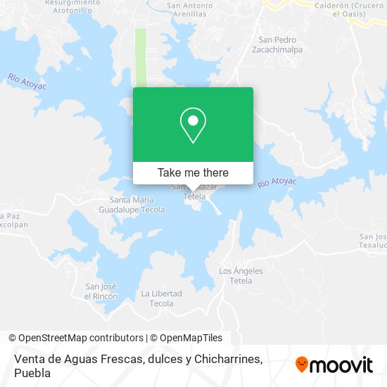 Mapa de Venta de Aguas Frescas, dulces y Chicharrines