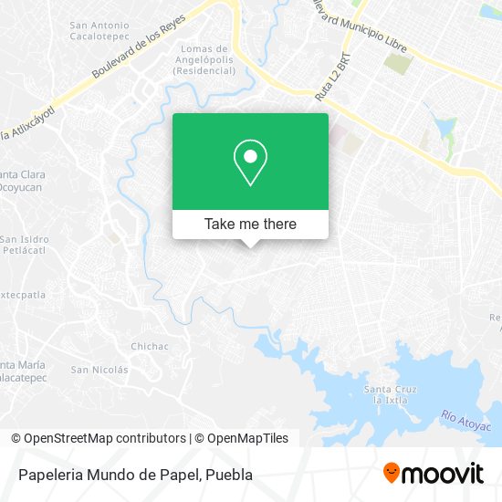 Papeleria Mundo de Papel map