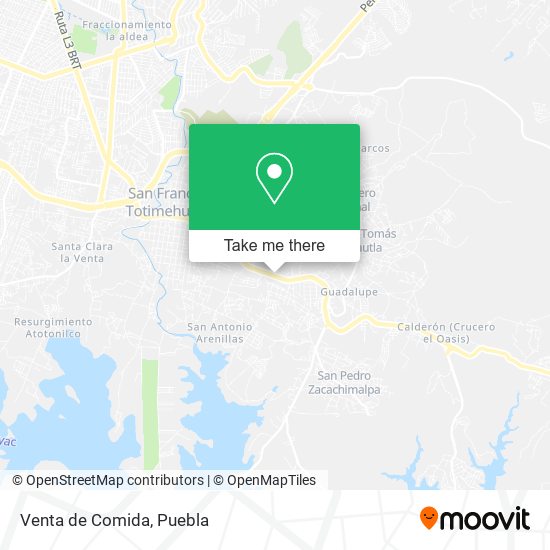 Venta de Comida map