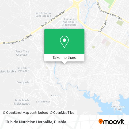 Mapa de Club de Nutricion Herbalife
