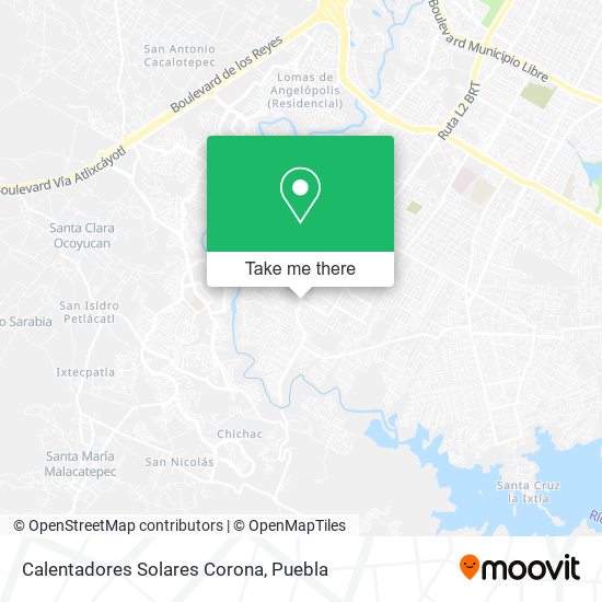 Calentadores Solares Corona map