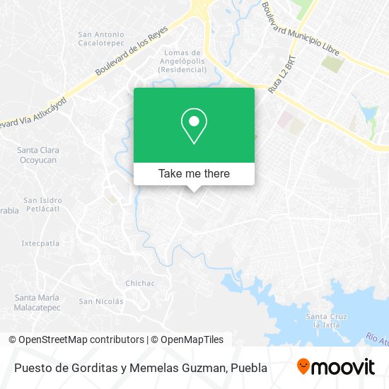 Puesto de Gorditas y Memelas Guzman map