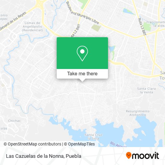 Mapa de Las Cazuelas de la Nonna