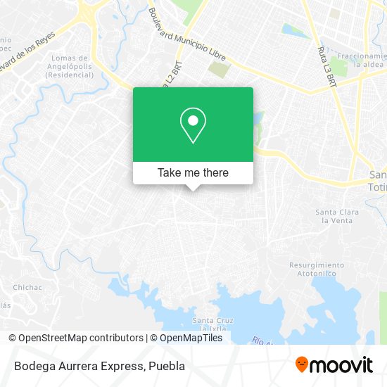Mapa de Bodega Aurrera Express