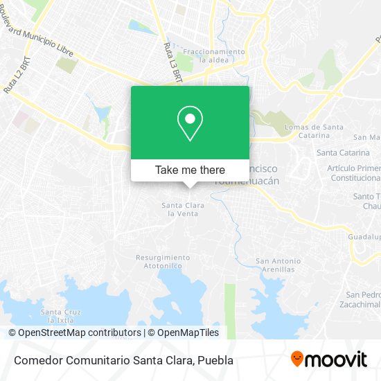 Mapa de Comedor Comunitario Santa Clara