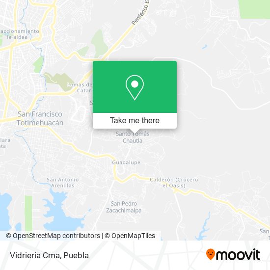 Mapa de Vidrieria Cma