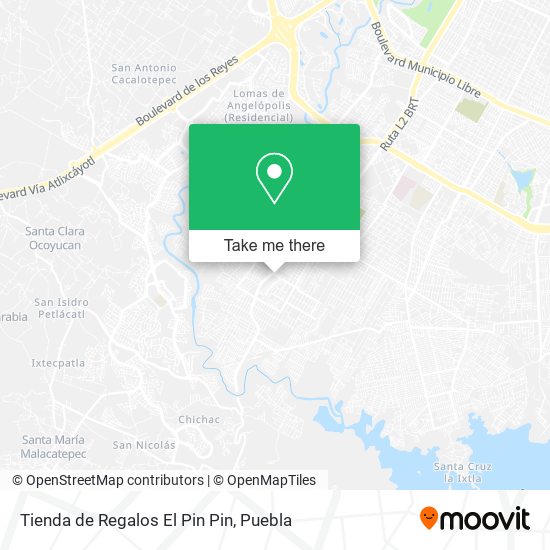 Mapa de Tienda de Regalos El Pin Pin