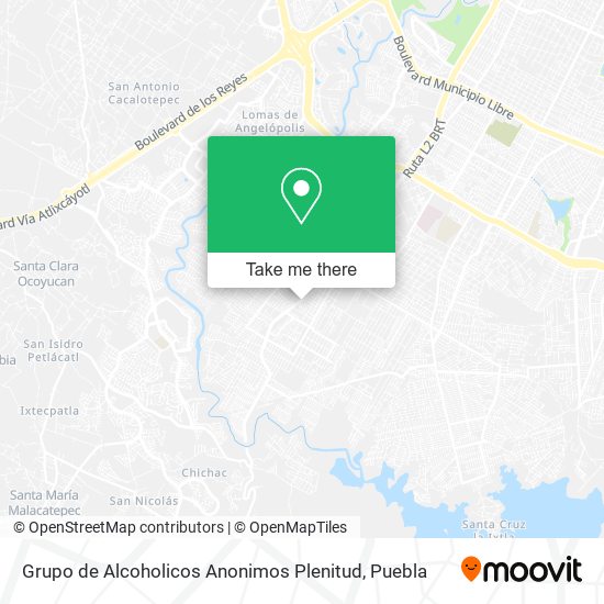 Grupo de Alcoholicos Anonimos Plenitud map
