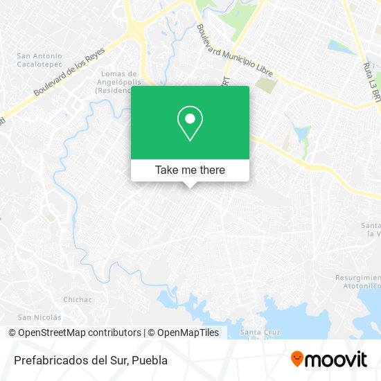 Mapa de Prefabricados del Sur