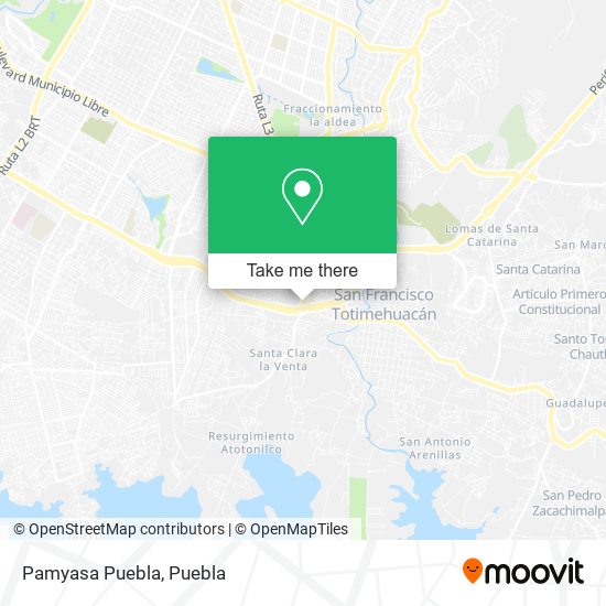 Mapa de Pamyasa Puebla