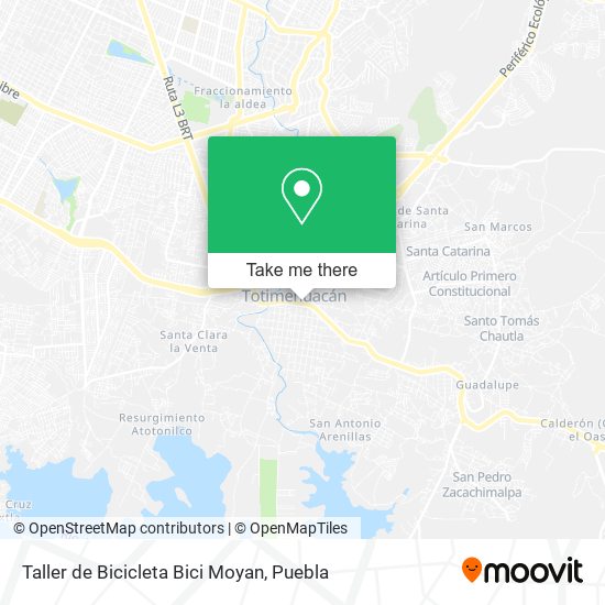 Taller de Bicicleta Bici Moyan map