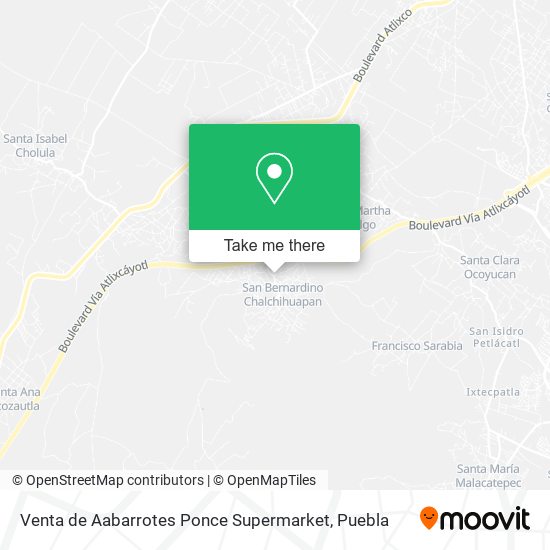 Venta de Aabarrotes Ponce Supermarket map