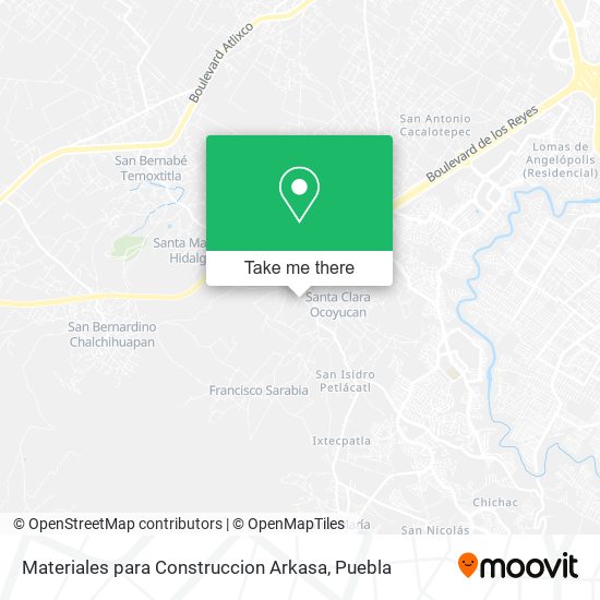Mapa de Materiales para Construccion Arkasa